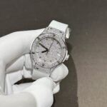 Hublot Classic Fusion Best Replica Watch White Full Moissanite Diamonds 33mm - Image 2