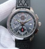 Replica IWC Ingenieur Chrono IW380702 Gray Dial Leather Strap