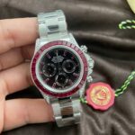 Rolex Daytona 126599TRU Replica Watch 18K Solid Gold + Natural Ruby + Natural Diamonds Custom 40mm - Image 3