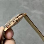 Fake Cartier Watch Ballon Bleu de Rose Gold 42mm Silver Dial Leather Strap WGBB0030 AF(1:1 replica) - Image 5