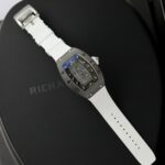 Richard Mille Replica 1:1 Watch RM07 Carbon White Rubber Strap Best Quality 36mm