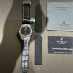 Hublot Replica Watch With Full Diamond Moissanite Diamonds Black Dial Men s 42mm - Image 2