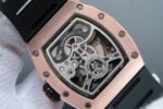 Replica Richard Mille RM057 Dragon Phoenix RG Case YG Dragon Dial Black Rubber Strap - Image 5
