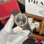 Hublot Replica Watch Classic Fusion King Gold Gray Dial With Moissanite Bezel 42mm - Image 2