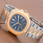 Patek Philippe Nautilus 5980/1AR 40MM Blue Dial With Two Tone Bracelet(1:1 replica) - Image 2