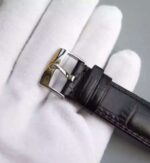 Replica Omega MKF De Ville 39.5mm SS Blue Dial Blue Leather Strap A8500 - Image 5