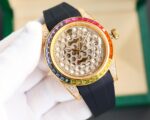 Rolex Rainbow Diamonds Logbook Full Diamonds Tudor Edition Luxury 18k Nanotechnology – 41MM(1:1 replica) - Image 3