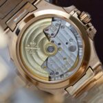 Patek Philippe Nautilus 7118 Women Replica Watch Custom Gold Wrapped + Diamonds Moissanite 3K Factory 35.2mm - Image 9