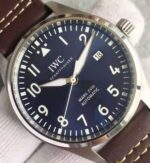Replica IWC MKF Mark XVIII Le Petit Prince Blue Dial Leather Strap A2892 - Image 4