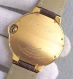 Replica Cartier JF Ballon Bleu 42mm YG White Dial Leather Strap MIYOTA9015 - Image 6