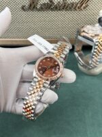 Rolex Replica 11 Watch DateJust Rose Gold Chocolate Dial GM Factory 36mm - Image 4