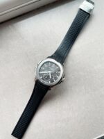 Replica PATEK PHILIPPE Aquanaut 5164A SS GRF BEST EDITION BLACK DIAL ON BLACK RUBBER STRAP A324 V2 - Image 5