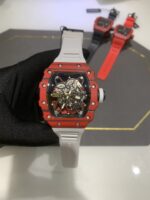 Swiss Richard Mille RM 35-01 Replica Rafael Nadal Red Case Watch ?C Carbon Fiber Case, Luxury Sport Design - Image 3