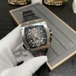 Luxury Best Richard Mille RM 40-01 Replica McLaren Speedtail ?C Water-Drop Case, Black Rubber Strap, Swiss Movement - Image 3