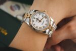 Rolex Replica 1:1 Watch DateJust 126233 Roman Numerals Gold Wrapped GM Factory 36mm - Image 9