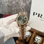 Rolex Replica 1:1 Watch Day-Date 228235 Green Dial Rose Gold Plated GM Factory V2 40mm - Image 2