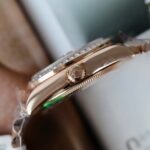 Rolex DateJust Women s Copies Watch Diamonds Moissanite + 18K Gold Wrapped 31mm - Image 8