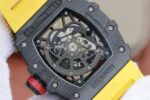 Replica Richard Mille RM035-02 Rafael Nadal FC Titanium Case KVF Skeleton Dial Red Yellow Rubber Strap MIYOTA8215 - Image 7