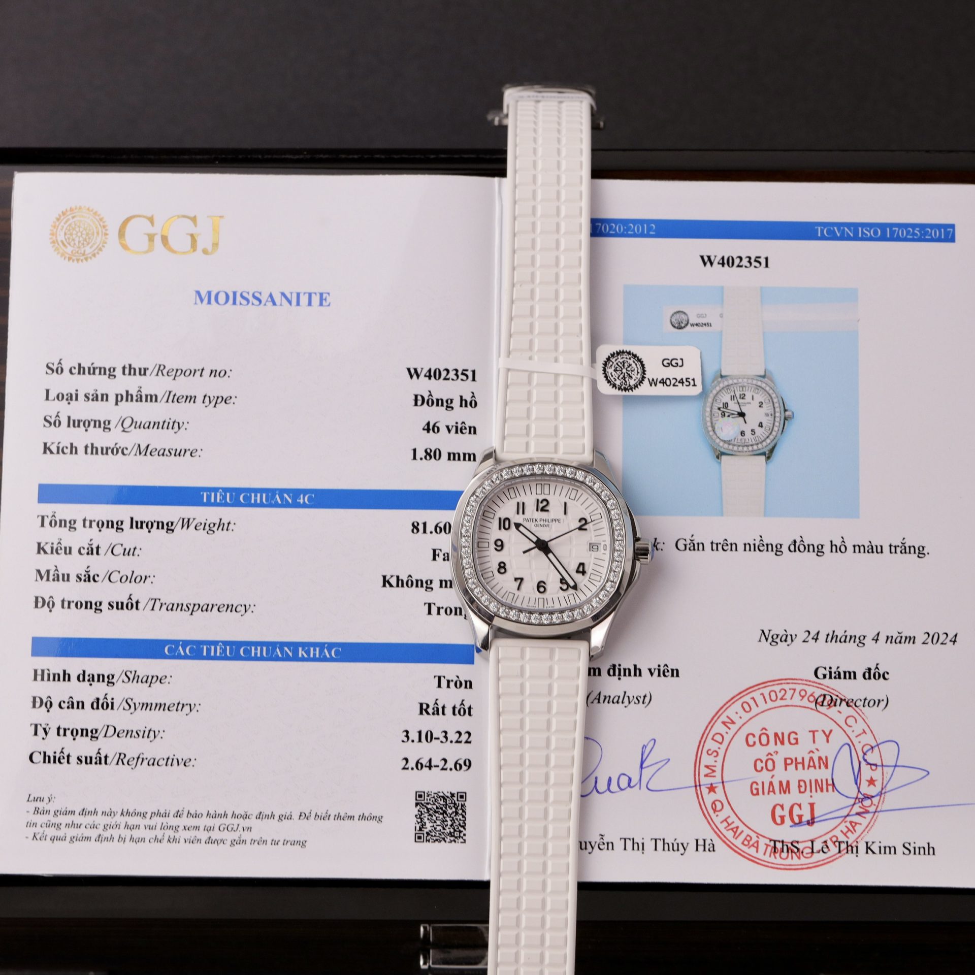 11598508-69FC-826F-E46D-154FD35C0F65.jpg Patek Philippe Replica 11 Watch Aquanaut 5067 White Moissanite Diamond 35.6mm - Image 1