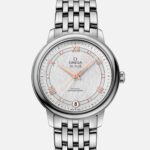 De Ville Prestige Co-Axial 32.7mm Silver-Opaline Dial With Diamonds(1:1 replica)
