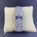 Fake diamond watch Patek Philippe Replica Nautilus Date Sweep Seconds White Gold/Diamonds Dial & Bezel 5719/10G-010 TWF(1:1 replica) - Image 7