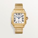 Fake cartier watch Santos large model mechanical movement Santos De Cartier Large Yellow Gold WGSA0029 GF(1:1 replica)