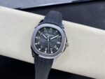 Fake Patek Philippe Replica Watch Aquanaut Date Sweep Seconds Stainless Steel Black Dial 5167A-001 3KF(1:1 replica) - Image 4