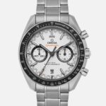 Speedmaster Racing Co-Axial Master Chronometer Chronograph 44.25mm White Dial On Bracelet(1:1 replica)