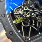 Richard Mille RM35-01 Rafael Nadal Carbon NTPT Best Copies Watches White Rubber Strap ZF Factory 49,9x43mm - Image 7