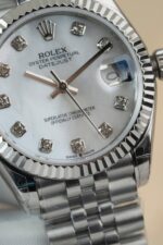 Rolex DateJust Lady Fake Watch Dial Mother Of Pearl Jubilee Strap 31mm - Image 8
