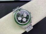 Rolex Daytona-Modified full green diamond-white gold color(1:1 replica) - Image 3