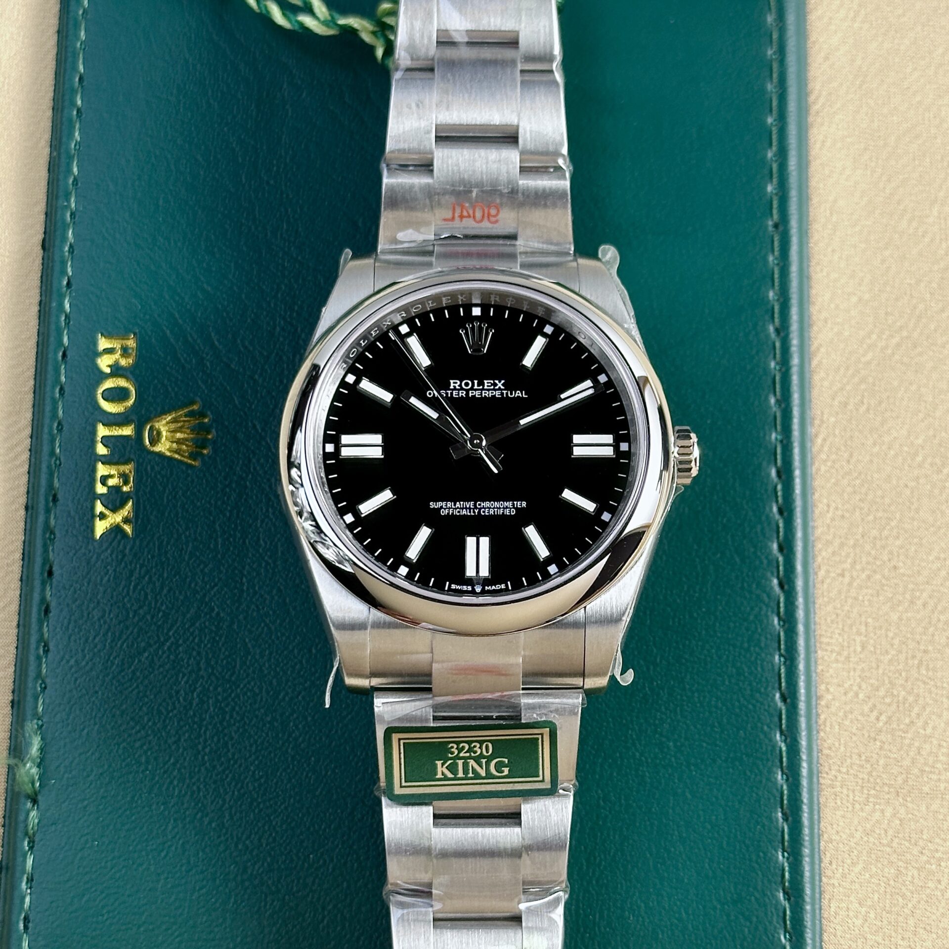 14AC4221-8D9B-1BA9-75C8-CF56558E524B.jpg Rolex Oyster Perpetual 124300 Black Dial Replica Watch King Factory 41mm - Image 1