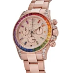 Rolex Daytona Rose Gold Rainbow Bezel Diamond Dial 116595RBOW(1:1 replica) - Image 4