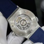 Hublot Classic Fusion Titanium Bezel Diamonds Blue Color Replica Watch HB Factory 42mm - Image 5