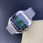 Fake Cartier Watch Santos de Cartier Large Stainless Steel Green Dial WSSA0062 BVF(1:1 replica) - Image 6