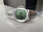 Replica PATEK PHILIPPE Nautilus 5711/1A PPF VF 1:1 Best Edition Green Textured Dial on SS Bracelet 324CS - Image 2