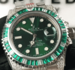 Rolex Submariner Hulk 116610LV Diamond Green Dial Iced Out Replica - Image 2