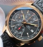 IWC Ingenieur Chrono YG IW3807 Black Dial Leather Strap - Image 2