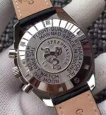Replica Omega Speedmaster MoonWatch NASA SS Black Dial Leather Strap Manual Winding - Image 6