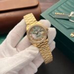 Rolex DateJust Mother Of Pearl Dial Replica Watch With Diamonds 36mm - Image 3