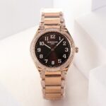Fake Diamond Watch Replica Patek Philippe Twenty~4 Ladies Rose Gold/Diamonds Brown Dial 7300/1201R-010(1:1 replica) - Image 5