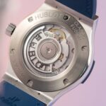 Hublot Replica 11 Watch Classic Fusion Full Natural Diamond Blue Dial 42mm - Image 9