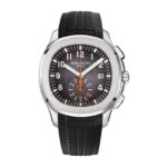 Fake Patek Philippe Replica Watch Aquanaut Chronograph Stainless Steel Black Dial 5968A-001 GRF(1:1 replica)