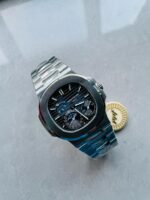 Replica PATEK PHILIPPE Nautilus 5712 SS PPF 1:1 Best Edition Blue Dial on SS Bracelet A240 V2 - Image 6