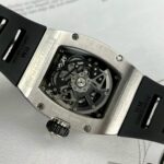 Richard Mille RM 010 Replica 1:1 Watch Silver With Stone Bezel AG 40MM - Image 5