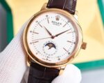 Rolex?? Cellini Moonphase-40mm-Leather(1:1 replica) - Image 3