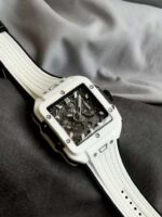 Hublot Replica 1:1 Watch Square White Ceramic Bang Unico Chronograph Factory BBF 42mm - Image 4