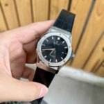 Hublot Replica Watch Classic Fusion Titanium Black Leather Strap JJF 2023 42mm - Image 2