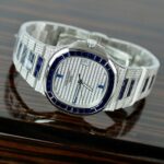 Patek Philippe Nautilus 5719 Best Copies Watch Diamonds Moissanite   Sapphire Baguette Custom 40mm - Image 4