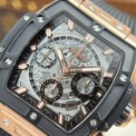Hublot Spirit Of Big Bang King Gold Replica Watches Bezel Black BBF Factory 42mm - Image 5